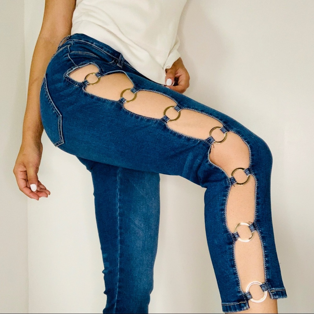 Flashy Hoop Jeans 💞